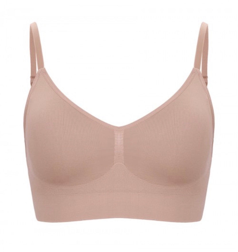 Nude Removable Pads Seamless Bra